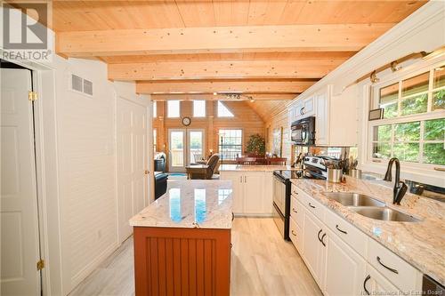 96 Woodmere Drive, Upper Kingsclear, NB - Indoor Photo Showing Kitchen With Double Sink