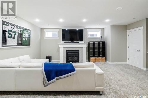 305 Butte Street, Pilot Butte, SK - Indoor With Fireplace