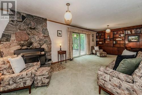 78 Champlain Crescent, Kitchener, ON - Indoor Photo Showing Living Room With Fireplace