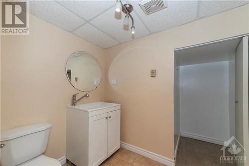 Basement - Bedroom 4  2 Piece En-Suite - 564 Highcroft Avenue, Ottawa, ON - Indoor Photo Showing Bathroom