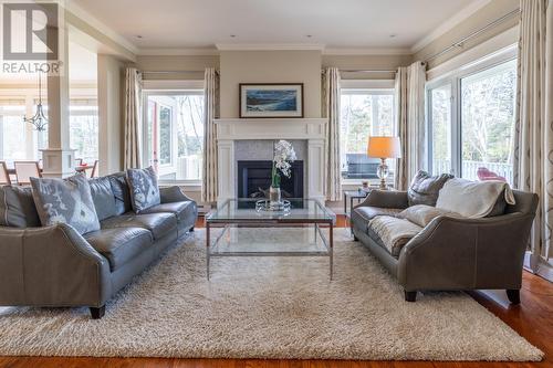 106 Lower Road, Outer Cove, NL - Indoor Photo Showing Living Room With Fireplace