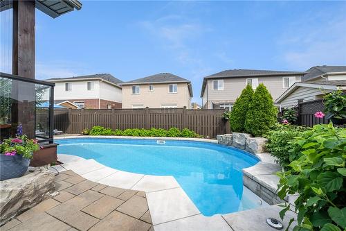 103 Dicenzo Drive, Hamilton, ON - Outdoor With In Ground Pool With Deck Patio Veranda With Backyard