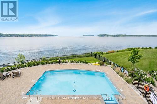 109 - 90 Orchard Point Road, Orillia, ON - Outdoor With Body Of Water With In Ground Pool With View