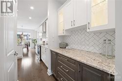 Kitchen extension with walk-in pantry on left - 