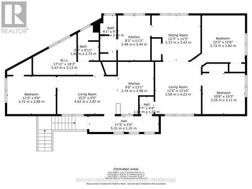 Second Floor, Rental Units Floorplan - 239 Hamilton Road, London, ON 