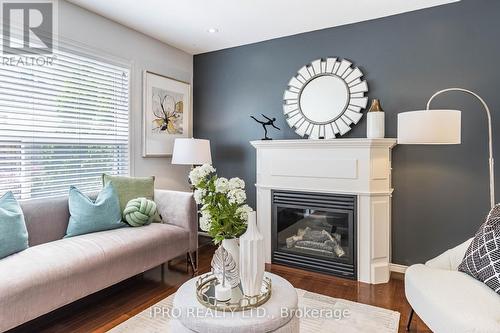 82 Brentcliff Drive, Brampton, ON - Indoor Photo Showing Living Room With Fireplace