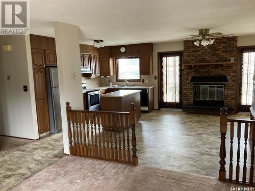 2 Shaw Place, Assiniboia, SK - Indoor With Fireplace