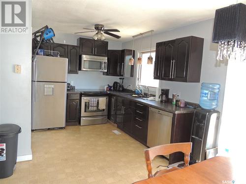 801 King Street, Estevan, SK - Indoor Photo Showing Kitchen With Double Sink