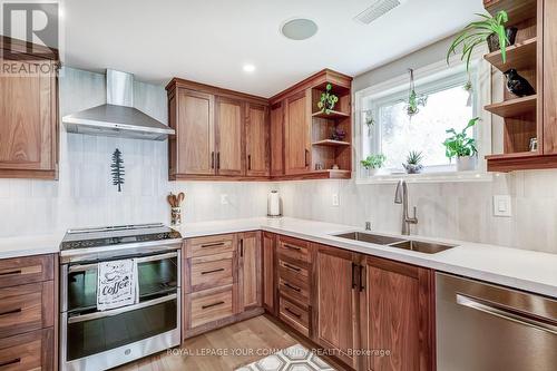 137 Lake Drive N, Georgina (Historic Lakeshore Communities), ON - Indoor Photo Showing Kitchen With Double Sink