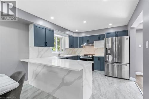 120 Lena Crescent, Cambridge, ON - Indoor Photo Showing Kitchen With Stainless Steel Kitchen With Upgraded Kitchen