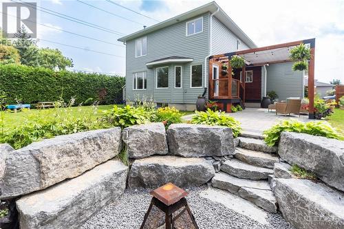 Corner lot backing onto a stunning mature line of trees, privacy is maximized. - 87 Ida Street S, Arnprior, ON - Outdoor With Deck Patio Veranda