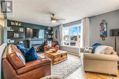 668 Goderich Street, Bethune, SK - Indoor Photo Showing Living Room With Fireplace