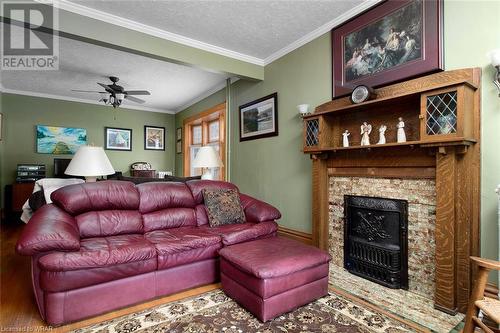 170 Queen Street N, Kitchener, ON - Indoor Photo Showing Living Room With Fireplace