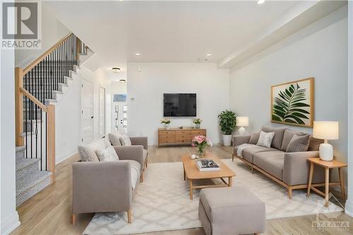 Virtually Staged - 978 Cologne Street, Embrun, ON - Indoor Photo Showing Living Room