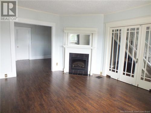 727 Main Street, Woodstock, NB - Indoor Photo Showing Living Room With Fireplace