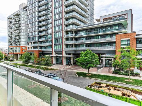 Th105-75 Canterbury Pl, Toronto, ON - Outdoor With Balcony With Facade