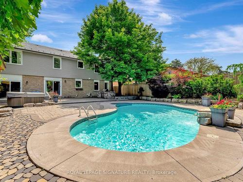 6796 Barrisdale Dr, Mississauga, ON - Outdoor With In Ground Pool