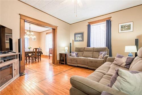 52 Blake Street, Hamilton, ON - Indoor Photo Showing Living Room With Fireplace