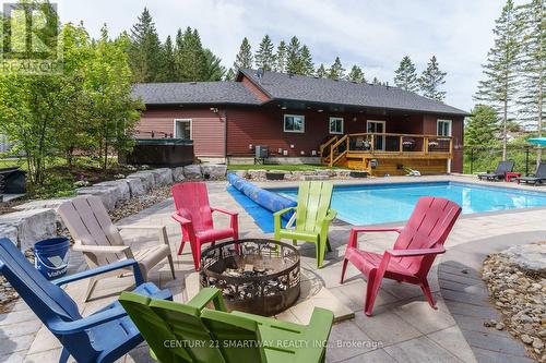 96 Main Street, Burk'S Falls, ON - Outdoor With In Ground Pool With Deck Patio Veranda