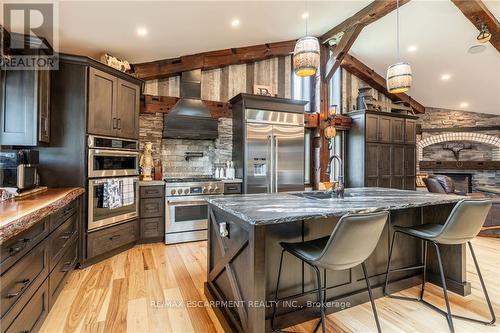 928 Brock Road, Hamilton, ON - Indoor Photo Showing Kitchen With Upgraded Kitchen