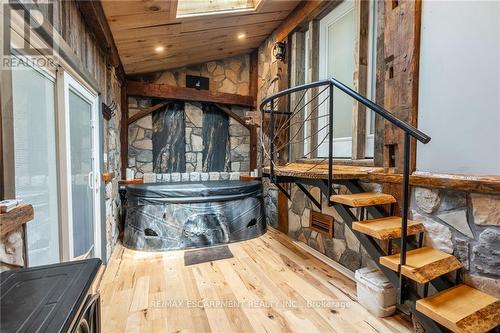 928 Brock Road, Hamilton, ON - Indoor Photo Showing Other Room With Fireplace