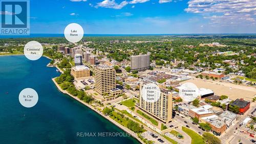 1408 - 155 Front Street N, Sarnia, ON - Outdoor With Body Of Water With View