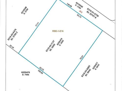 Plan (croquis) - 12 Rue Du Parcours, Lac-Brome, QC 