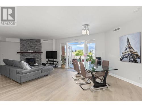 1160 Bernard Avenue Unit# 305, Kelowna, BC - Indoor With Fireplace