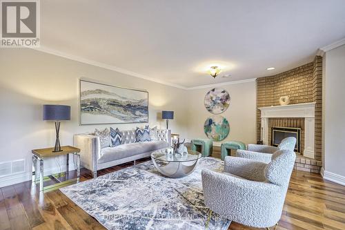 38 Glenarden Crescent, Richmond Hill, ON - Indoor Photo Showing Living Room With Fireplace