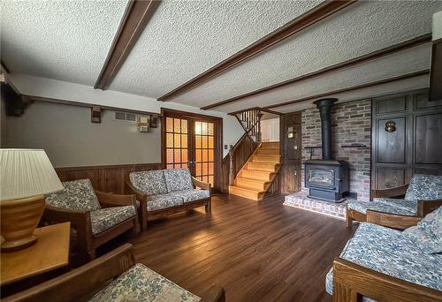 97 Meadowlark Drive, Hamilton, ON - Indoor Photo Showing Living Room With Fireplace