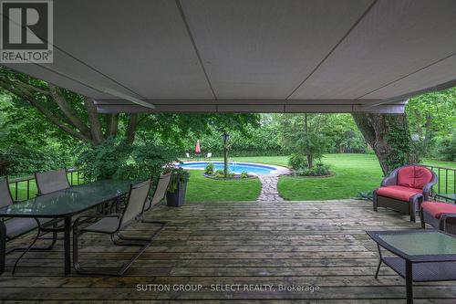 13 Kirk Drive, London, ON - Outdoor With In Ground Pool With Deck Patio Veranda