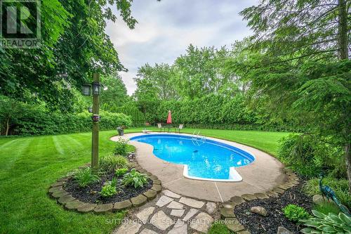 13 Kirk Drive, London, ON - Outdoor With In Ground Pool With Backyard