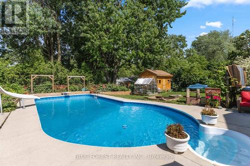 126 Odessa Avenue, London, ON - Outdoor With In Ground Pool With Backyard