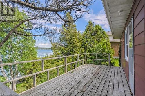 318397 Grey Rd 1, Georgian Bluffs, ON - Outdoor With Body Of Water With Deck Patio Veranda With Exterior