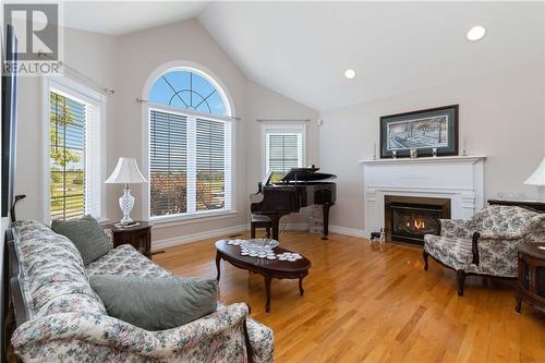 12 Oakcroft Crescent, Moncton, NB - Indoor Photo Showing Living Room With Fireplace