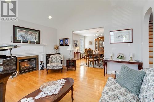 12 Oakcroft Crescent, Moncton, NB - Indoor Photo Showing Living Room With Fireplace