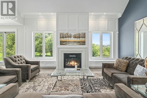 161 Perryman Court, Erin, ON - Indoor Photo Showing Living Room With Fireplace