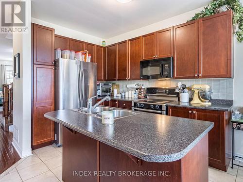 55 Iceland Poppy Trail, Brampton, ON - Indoor Photo Showing Kitchen With Double Sink