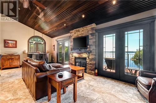 270 Spence Lane, Athens, ON - Indoor Photo Showing Living Room With Fireplace