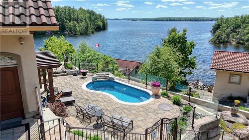 270 Spence Lane, Athens, ON - Outdoor With Body Of Water With In Ground Pool With View