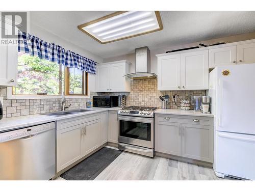 3612 Old Okanagan Highway, West Kelowna, BC - Indoor Photo Showing Kitchen With Double Sink