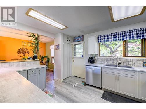 3612 Old Okanagan Highway, West Kelowna, BC - Indoor Photo Showing Kitchen With Double Sink