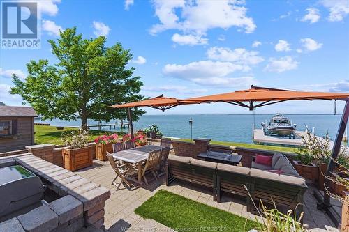 1370 Front Road South, Amherstburg, ON - Outdoor With Body Of Water With Deck Patio Veranda With View