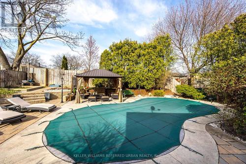 3202 Centennial Drive, Burlington, ON - Outdoor With In Ground Pool With Backyard