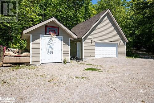 Shed & Garage for storage of all your Cottage Toys - 2066 Beman Point Lane, Coldwater, ON - Outdoor With Exterior