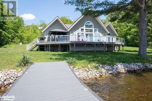 View from The Dock of The Cottage - 2066 Beman Point Lane, Coldwater, ON - Outdoor With Deck Patio Veranda