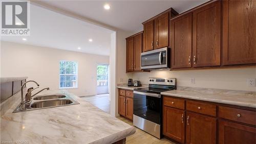 147 Dorcas Bay Road, Northern Bruce Peninsula, ON - Indoor Photo Showing Kitchen With Double Sink