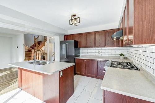 50 Longboat Run W, Brantford, ON - Indoor Photo Showing Kitchen With Double Sink