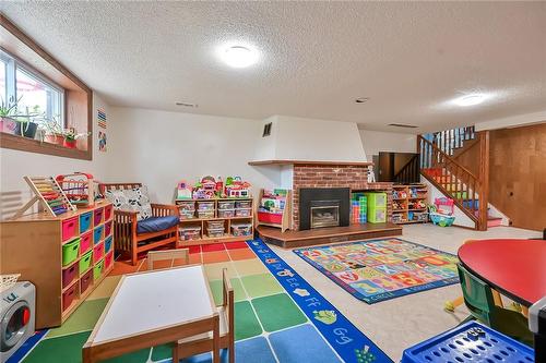 28 Forest Hill Crescent, Hamilton, ON - Indoor Photo Showing Other Room With Fireplace