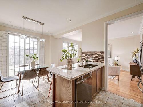 106 Naperton Dr E, Brampton, ON - Indoor Photo Showing Kitchen With Double Sink